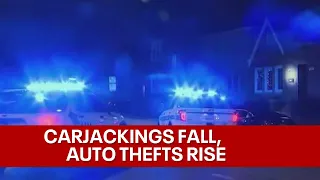 Chicago carjackings fall, auto thefts on the rise