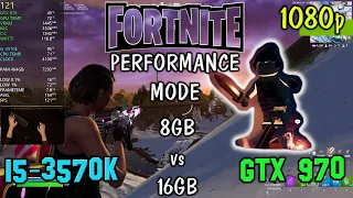 Fortnite -i5 3570k@4100MHz-Gtx 970-8gb and 16gb Ram@1080p-Performance Mode Low Settings