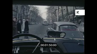 Driving Through 1960s Paris, HD from 35mm