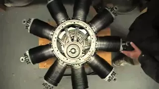 LeRhone Rotary Engine Inner Workings
