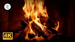 🔥 Crackling Fireplace w/ Rain & Thunder ( Soundmix no loop ) - 10 hour for Sleep & Relaxing