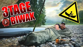 3Tage BIWAK mit Kajak - Bushcraft kochen Tarp Overnighter Übernachtung | Fritz Meinecke