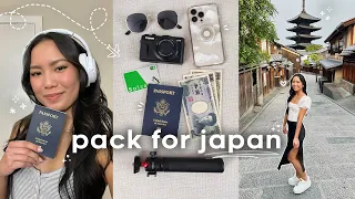 pack with me for Japan 🇯🇵 travel essentials + tips to prepare | what’s in my suitcase + carry-on