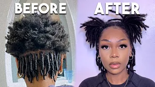 MY 1 YEAR  VISUAL LOC JOURNEY | 1 - 12 MONTHS STARTER LOCS| LOTS OF PICS & VIDEOS |