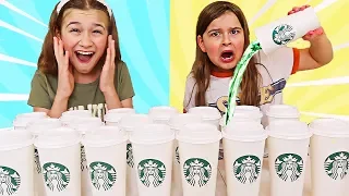 Don’t Choose the Wrong Starbucks Slime Challenge!! | JKrew