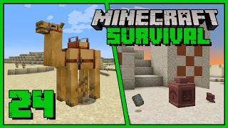 Minecraft 1.20 - wielbłąd, archeologia, ceramika i pustynna świątynia | Survival i Poradnik #24