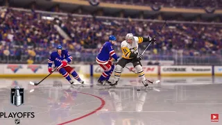 OT Winner! Rangers vs Penguins Round 1 Game 1! Stanley Cup Playoffs Full Game Highlights NHL 22 PS5