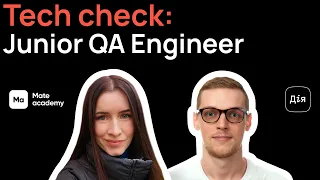 Tech check: Junior QA Engineer | Diia & Mate academy