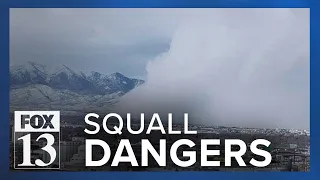 White out conditions make snow squalls extremely dangerous