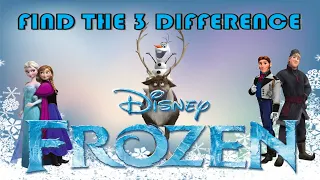 Disney's Frozen: Can You Find the Differences? Spot the Difference Game #disney #frozen