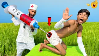 Must Watch Comedy Video 2022 Doctor Funny Video Injection Wala Comedy Video E-82 By@funcomedyltd