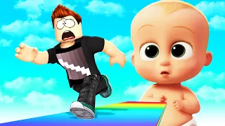 UCIEKAM PRZED OGROMNYM DZIECKIEM w ROBLOX! (Escape The Big Baby Obby)