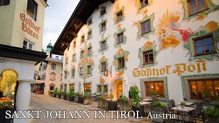 SANKT JOHANN IN TIROL AUSTRIA 🇦🇹  A Beautiful Evening Walk in The Kitzbühel Alps Austria 8K