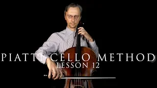 A.Piatti Cello Method Lesson 12 | Exercises on Different Bowings| Español and Português subtitles