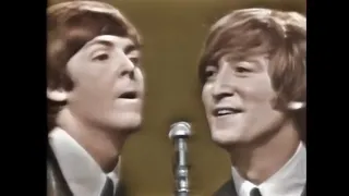 The Beatles - Ticket To Ride Ed Sullivan Show (Colorized Clip)