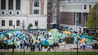 CCNY students set up Gaza solidarity encampment in Hamilton Heights