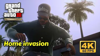 GTA San Andreas Remastered Mission Walkthrough - Home invasion - 4K 60FPS