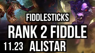FIDDLESTICKS & Jhin vs ALISTAR & Ezreal (SUP) | Rank 2 Fiddle, 5/2/12 | KR Master | 11.23