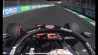 F1 2021 Max Verstappen Qualifying 3 Crash Onboard Saudi Arabia GP