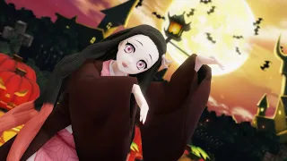 【MMD】『Happy Halloween』【鏡音リン】禰豆子【鬼滅の刃】1080p FullHD