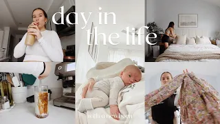 DAY IN THE LIFE with a newborn: chatty vlog, clothing rentals, hang with us at home!