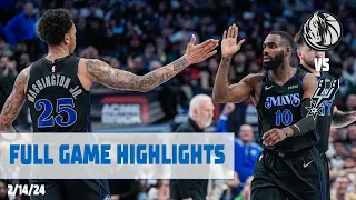 Dallas Mavericks Team Highlights vs. San Antonio Spurs | 2/14/24
