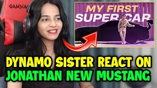 Dynamo sister react on Jonathan new Mustang 🔥 Xo Mayur on Johny dream car 😳