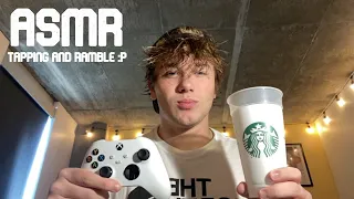 ASMR whisper ramble and sound assortment for you :p { tapping, mouth sounds, controller sounds }