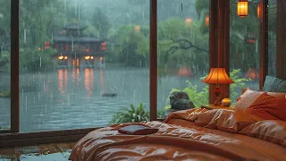 Defeat Stress and Drift Off Instantly with Calming Heavy Rain on Window | Rain Sounds for Deep Sleep