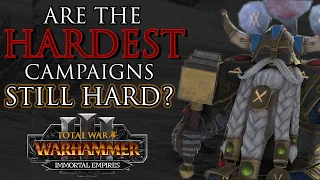 Are the HARDEST WH2 Campaigns still hard in IMMORTAL EMPIRES? - Warhammer 3