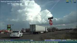 Hastings Nebraska Freak Hail Event April 9th 2023