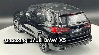 Unboxing 1/18 scale BMW X5 diecast model car from norev مجسم بي ام دبليو إكس فايف