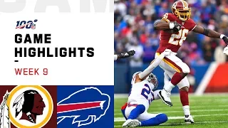 Redskins vs. Bills Week 9 Highlights | NFL 2019