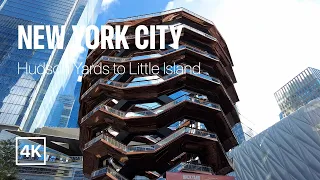 [4K] New York City 🗽 Autumn Walk - Hudson Yards, High Line, & Little Island [Nov. 2021]