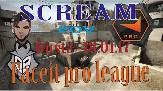 Scream playing Faceit on dust2
