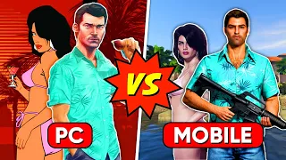 GTA Vice City PC Vs Mobile 😱 | 15 Differences Between Them You Probably Don't Know!