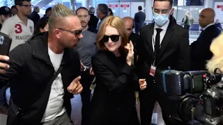 EXCLUSIVE - Julianne Moore arriving at the Nice airport