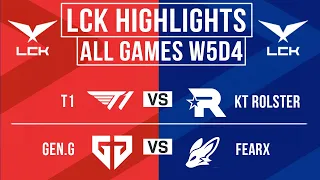 LCK Highlights ALL GAMES Week 5 Day 4 | LCK Spring 2024