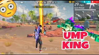 UMP King  in Free Fire 🔥 BR push Grandmaster Top - 1 Player 😨