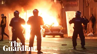 Violent protests break out across central Dublin after stabbing attack at school