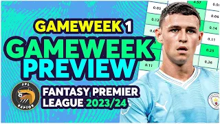 FPL GAMEWEEK 1 PREVIEW | KANE, FODEN, JOAO PEDRO & MORE! | Fantasy Premier League Tips 2023/24