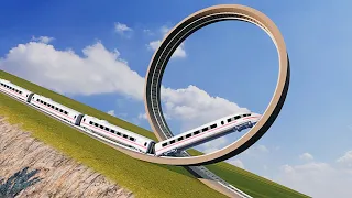 High Speed Train Stunts & Fails - BeamNG.drive