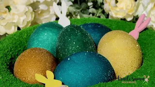 Paint eggs in white wine - Sparkling eggs - Paint eggs