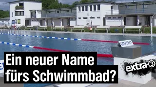 Realer Irrsinn: Namensfindung Hallen- und Freibad Höxter | extra 3 | NDR