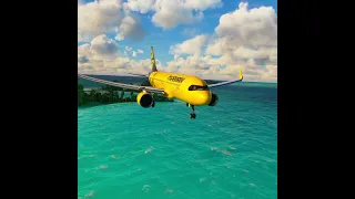 Aterrizaje de emergencia por mal tiempo en el aeropuerto de Aitutaki-avión Airbus