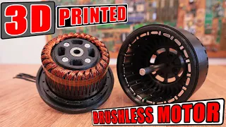 3D Printed HUGE Brushless Motor | I've made Cristoph Laimer's motor