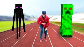 Real Life Minecraft vs Pacman 5
