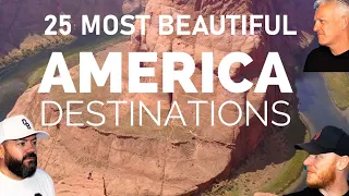25 Most Beautiful Destinations in America REACTION!! | OFFICE BLOKES REACT!!