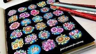 🌺 SMALL VICTORIES by Johanna Basford  ✏️ Prismacolor Pencils - easy coloring tutorial