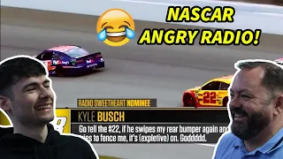 NASCAR Funny Angry Radio! British Father and Son Reacts!